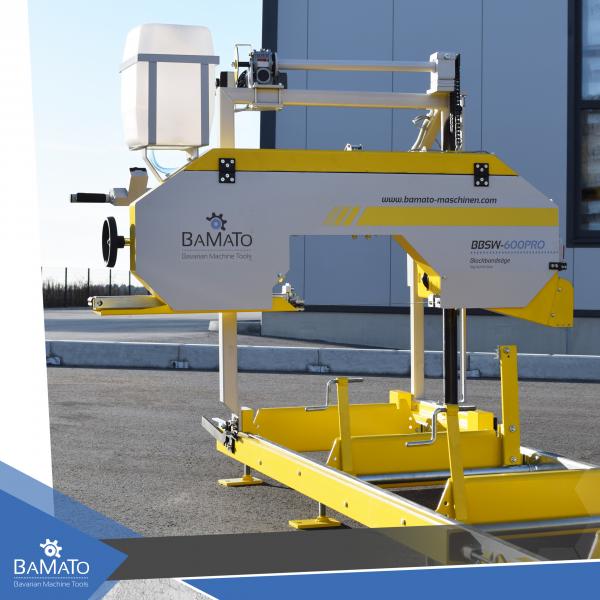BAMATO Block bandsaw BBSW-600 with 4,6m roller conveyor